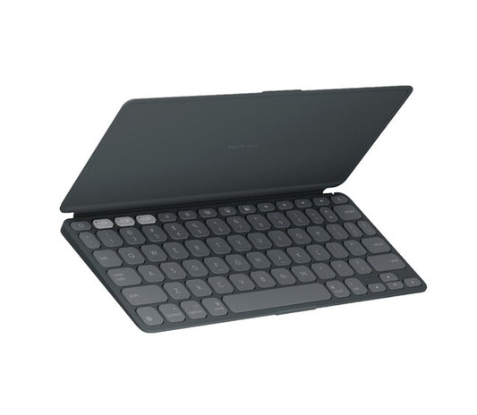 Logitech - Keys-To-Go 2 Slim Portable Bluetooth Keyboard for iPad, iPhone, Mac, and Apple TV With Built-in Cover - Graphite