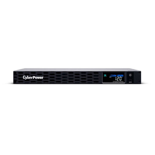 CyberPower PFC Sinewave CP1500PFCRM1U 1500VA Rack-mountable UPS - 1U Rack-mountable - AVR - 8 Hour Recharge - 1.60 Minute Stand-by - 120 V AC Input - 120 V AC Output - Sine Wave - Serial Port - USB -