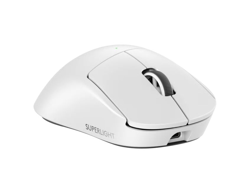 Logitech - PRO X Superlight 2 DEX Lightweight Wireless Optical HERO 2 Sensor 44 000 DPI Gaming Mouse with 5 Programmable Buttons - Wireless - White