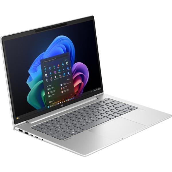 HP ProBook 4 G1q 14  Copilot+ PC Notebook - WUXGA - Qualcomm Snapdragon X X1-26-100 - 16 GB - 512 GB SSD - English Keyboard - Pike Silver - 1920 x 1200 - Windows 11 Pro - Qualcomm Adreno - In-pla