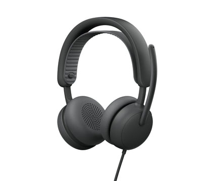 Logitech Zone Wired 2, Noise-Canceling Headset With Adaptive Hybrid ANC, Graphite