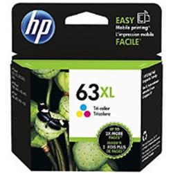 HP 63XL High Yield Tri-color Original Ink Cartridge  ~300 pages  F6U63AN#140