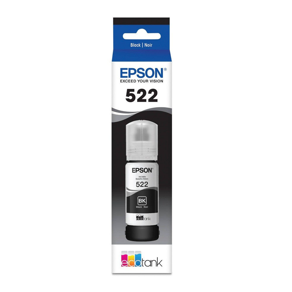 Epson 522 Single Ink Bottle - Black (T522120-S): High Yield Printer Ink