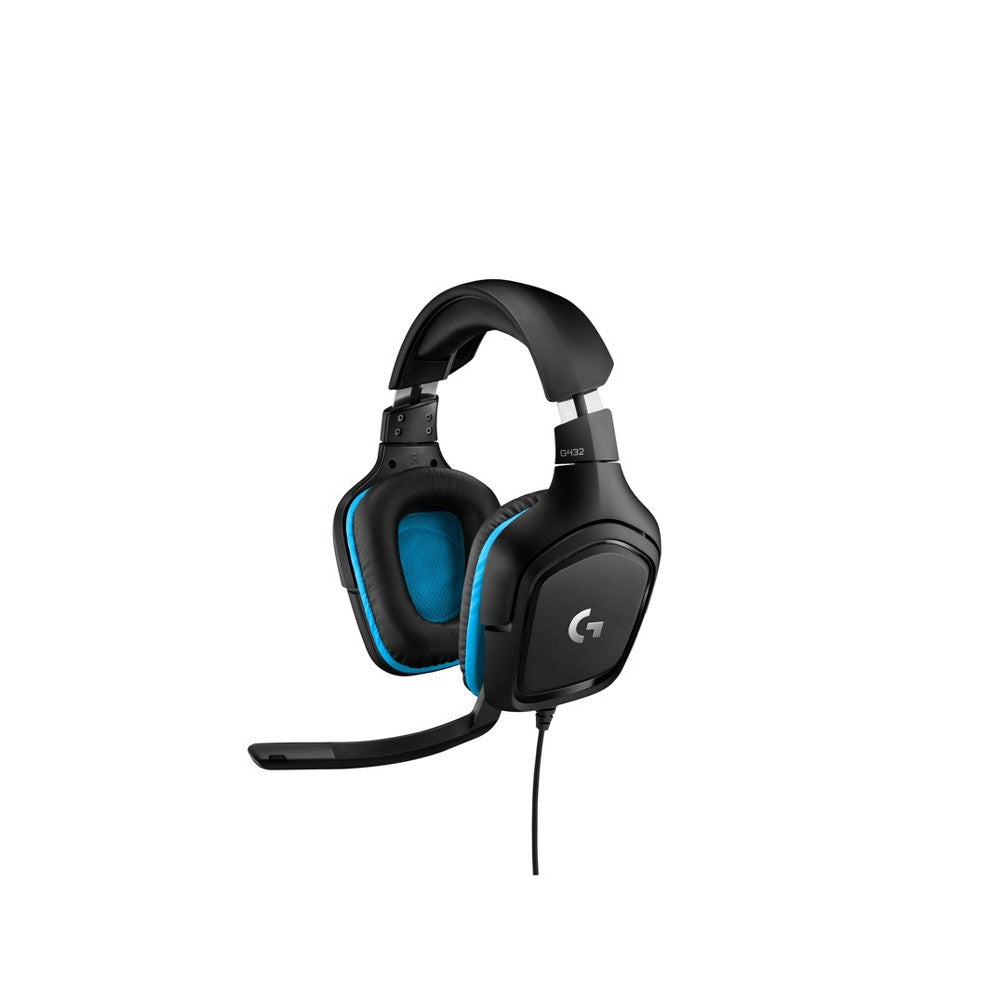 Logitech G432 Wired Gaming Headset  7.1 Surround Sound  DTS Headphone:X 2.0  50 mm Audio Drivers  USB and 3.5 mm Jack  Flip-to-Mute Mic  PC  Black