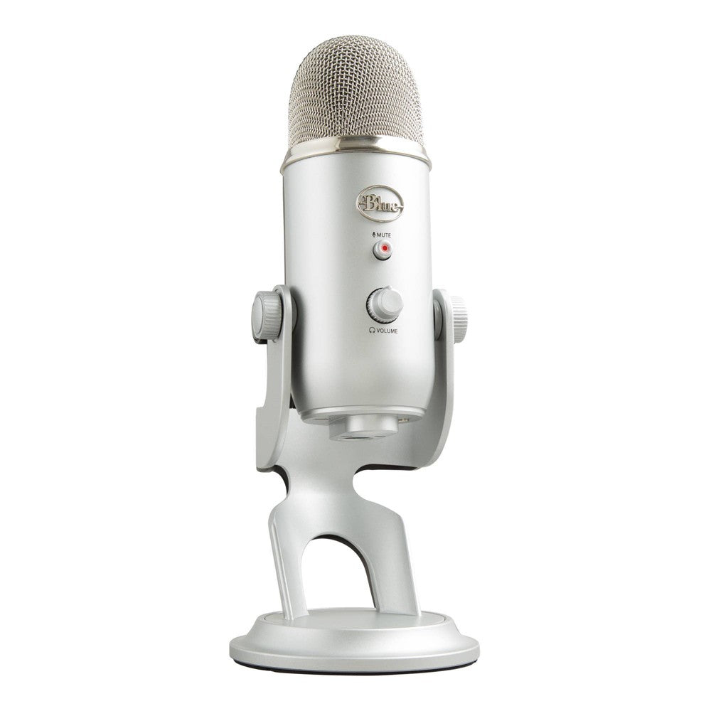 Blue Yeti USB Microphone for PC  Mac  Gaming  Recording  Streaming  Podcasting  Plug and Play  Silver
