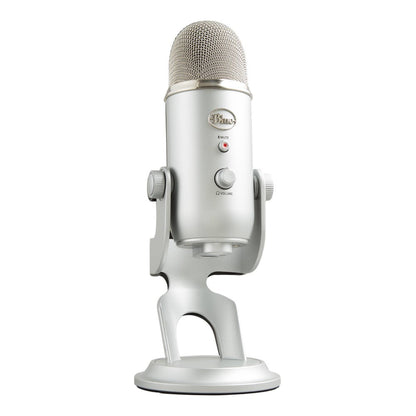 Blue Yeti USB Microphone for PC  Mac  Gaming  Recording  Streaming  Podcasting  Plug and Play  Silver