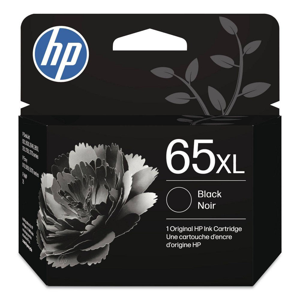 HP 65XL Original Single Ink Cartridge - Black (HEWN9K04AN): High Yield Printer Ink