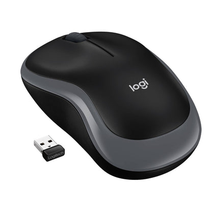 Logitech M185 Wireless Mouse  2.4GHz with USB Mini Receiver  12-Month Battery Life  1000 DPI Optical Tracking  Ambidextrous PC/Mac/Laptop