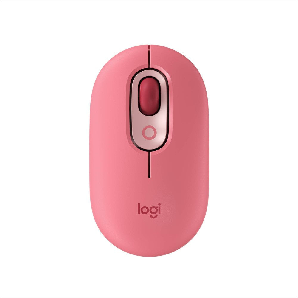 Logitech POP Mouse  Wireless Mouse with Customizable Emojis  SilentTouch Technology  Precision/Speed Scroll  Bluetooth  Heartbreaker