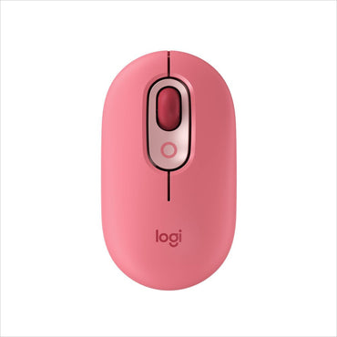 Logitech POP Mouse  Wireless Mouse with Customizable Emojis  SilentTouch Technology  Precision/Speed Scroll  Bluetooth  Heartbreaker