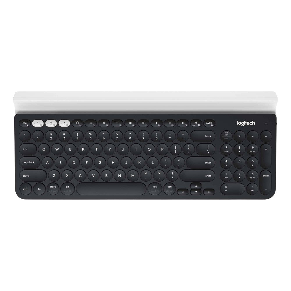 Logitech K780 Multi-Device Wireless Keyboard for Windows  Apple  Android or Chrome  Wireless 2.4GHz  Bluetooth  Smartphone and Tablet Cradle  Quiet  compatible with PC  Mac  Laptop
