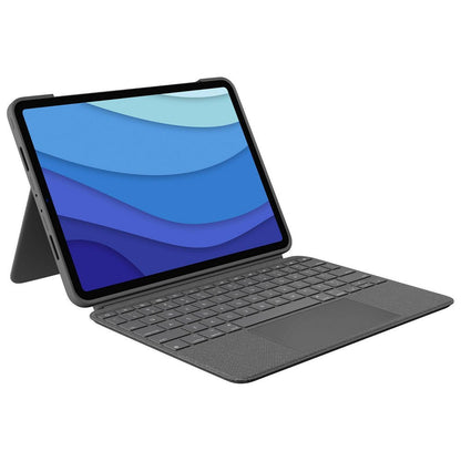 Logitech - Combo Touch iPad Pro Keyboard Folio for Apple iPad Pro 11" (1st, 2nd, 3rd & 4th Gen) with Detachable Backlit Keyboard - Oxford Gray