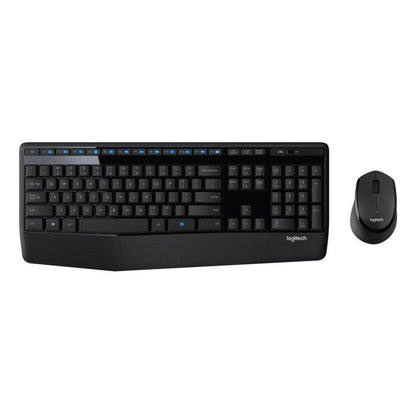 Logitech MK345 Wireless Combo with Full-Size Keyboard and Right-Handed Mouse -