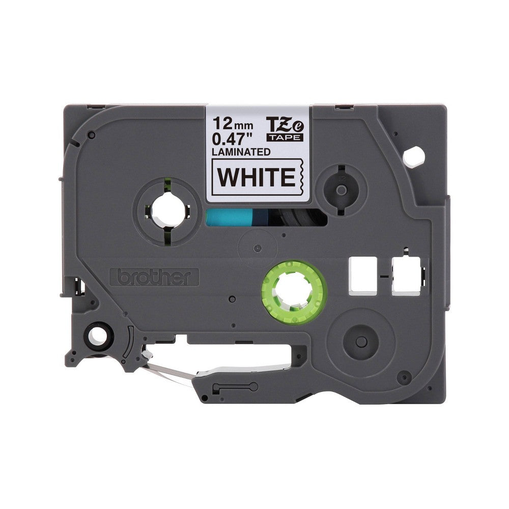 Brother P-touch TZe231 Label Tape  Laminated  Black on White  1/2in x 26.2ft  1 Roll