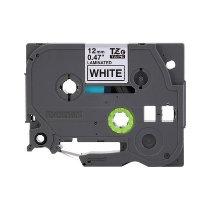 Brother P-touch TZe231 Label Tape  Laminated  Black on White  1/2in x 26.2ft  1 Roll