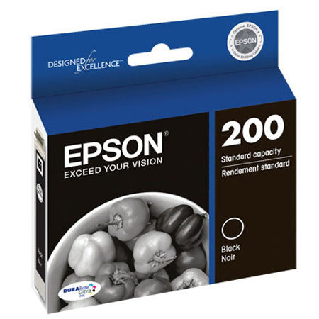 Epson T200120-S (200) DURABrite Ultra Ink  175 Page-Yield  Black