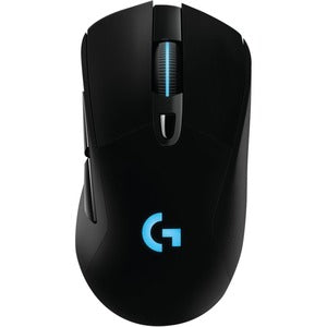 Logitech G703 LIGHTSPEED Wireless Gaming Mouse w/ HERO 25K Sensor  LIGHTSYNC RGB  POWERPLAY Compatible  Lightweight 95g+10g Optional  100-25 600 DPI  Rubber Side Grips
