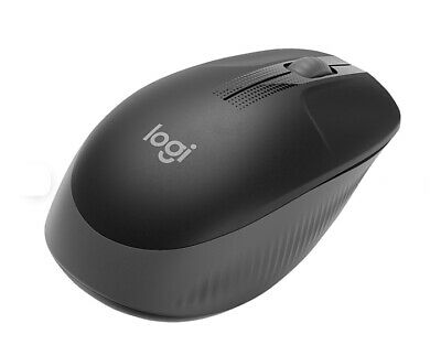 Logitech Wireless Mouse M190 - Full Size Ambidextrous Curve Design  18-Month Battery with Power Saving Mode  Charcoal
