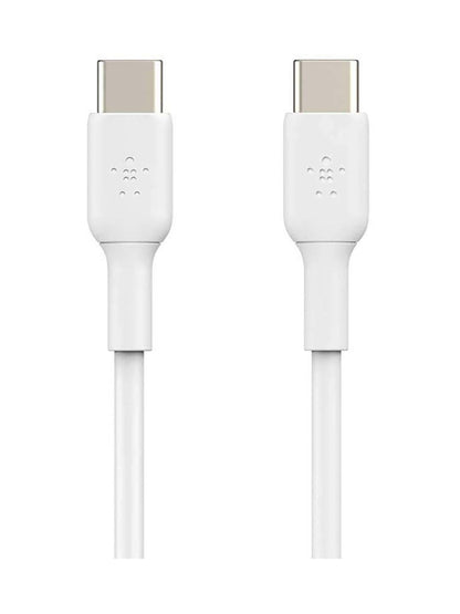 Belkin BoostCharge USB-C to USB-C Cable (1M/3.3ft) for iPhone 16  iPhone 16 Pro  Samsung Galaxy S25  S24  Pixel 9 & 8  iPad Pro  Nintendo Switch 2  Carplay & More – White