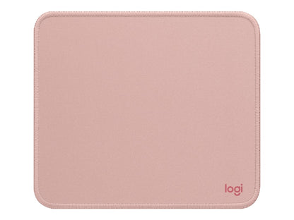 Logitech Mouse Pad - Studio Series  Computer Mouse Mat with Anti-slip Rubber Base  Easy Gliding  Spill-Resistant Surface  Dark Rose