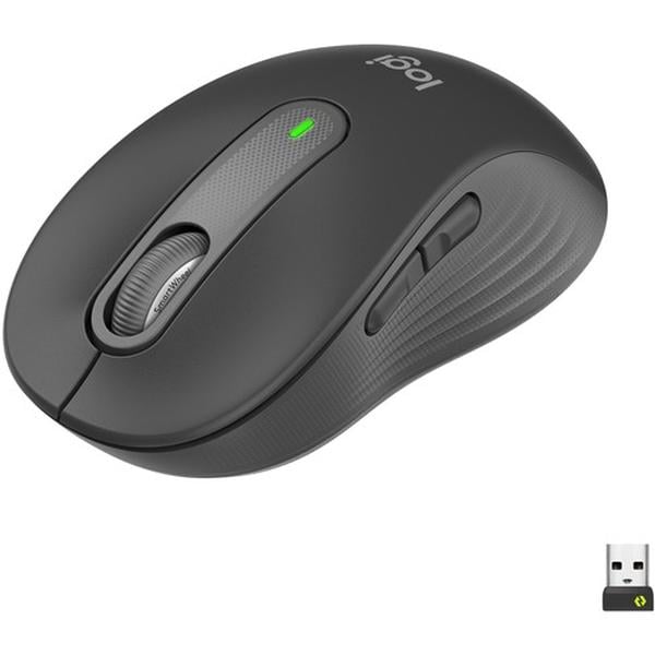 Logitech Signature M650 Wireless Mouse - For Small to Medium Sized Hands  2-Year Battery  Silent Clicks  Customizable Side Buttons  Bluetooth  Graphite