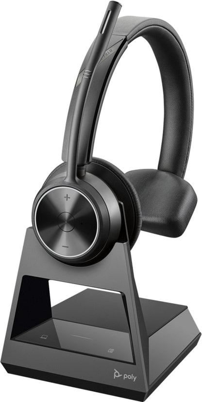 HP POLY HEADSETS Poly Savi 7310 On-Ear Wireless Monaural Headset  Black