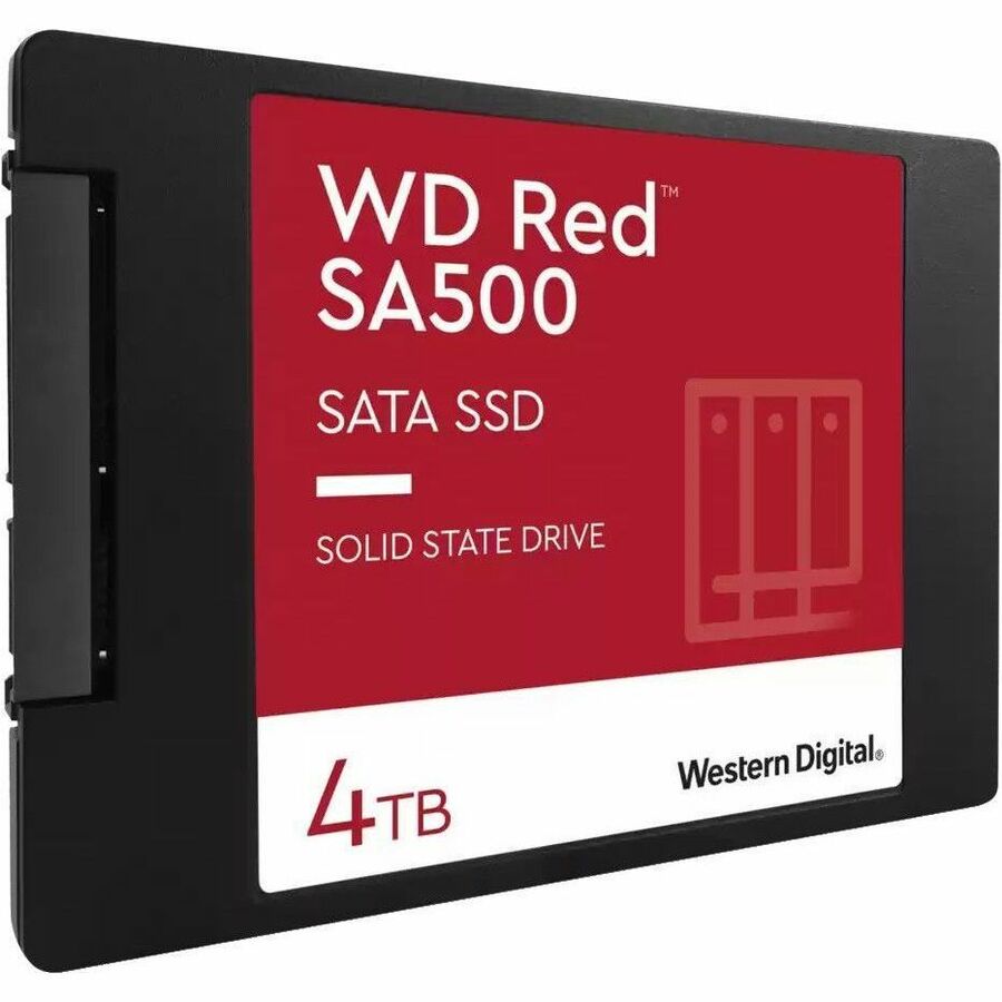 Western Digital 4TB WD Red SA500 NAS 3D NAND Internal SSD Solid State Drive - SATA III 6 Gb/s  2.5 /7mm  Up to 560 MB/s - WDS400T2R0A