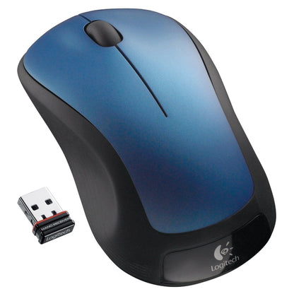 Logitech M310 Wireless Mouse  2.4 GHz with USB Nano Receiver  1000 DPI Optical Tracking  18 Month Battery  Ambidextrous  Peacock Blue