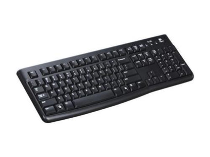 Logitech K120 Wired Keyboard for Windows  USB Plug-and-Play  Full-Size  Spill-Resistant  Curved Space Bar  Compatible with PC  Laptop  Black