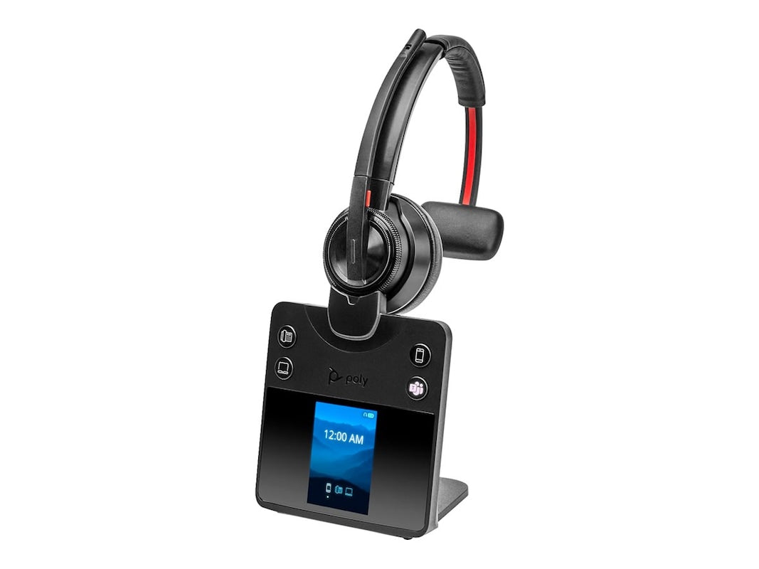 8L7E9AA-ABA Monaural Microsoft Teams Certified DECT 1920-1930 MHz Office Headset for Poly Savi 8410