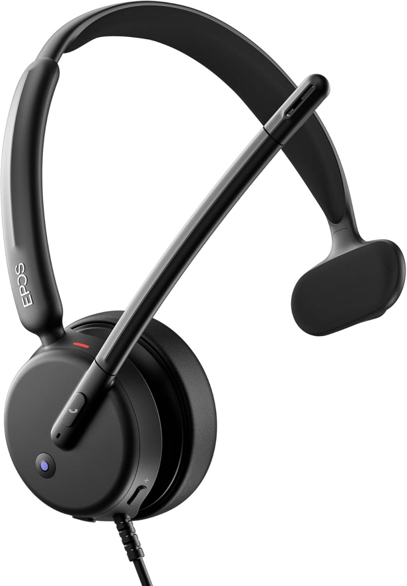 1001254 Impact 430T Mono On Ear Headset with Dual Microphone, Black