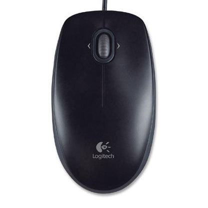 Logitech M100 Wired Optical Ambidextrous PC Mouse with 1000 DPI Optical Tracking  Gray