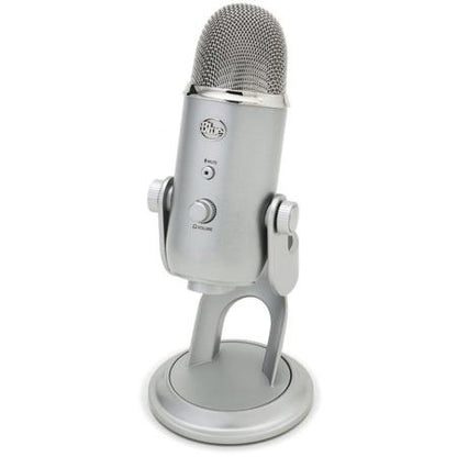 Blue Yeti USB Microphone for PC  Mac  Gaming  Recording  Streaming  Podcasting  Plug and Play  Silver