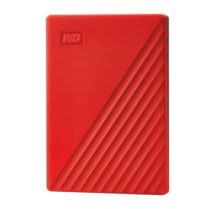 Western Digital 2TB WD My Passport  Portable External Hard Drive HDD  Red - WDBYVG0020BRD-WESN