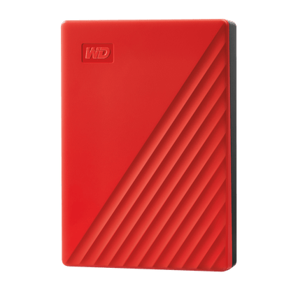 Western Digital My Passport 4TB - Red: USB, Password Protected, Automatic Backup