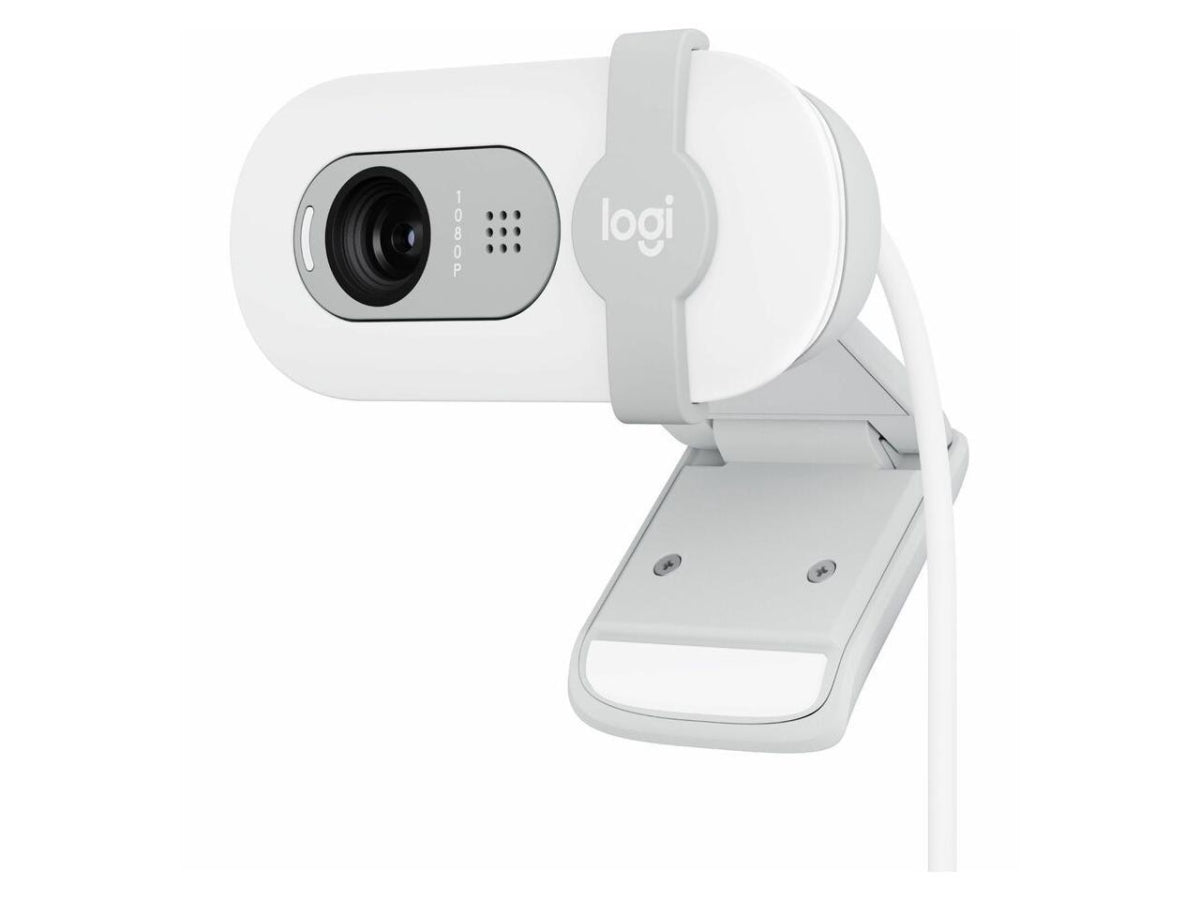 Logitech - Brio 100 1080p Full HD Webcam for Meetings and Streaming - Off-White
