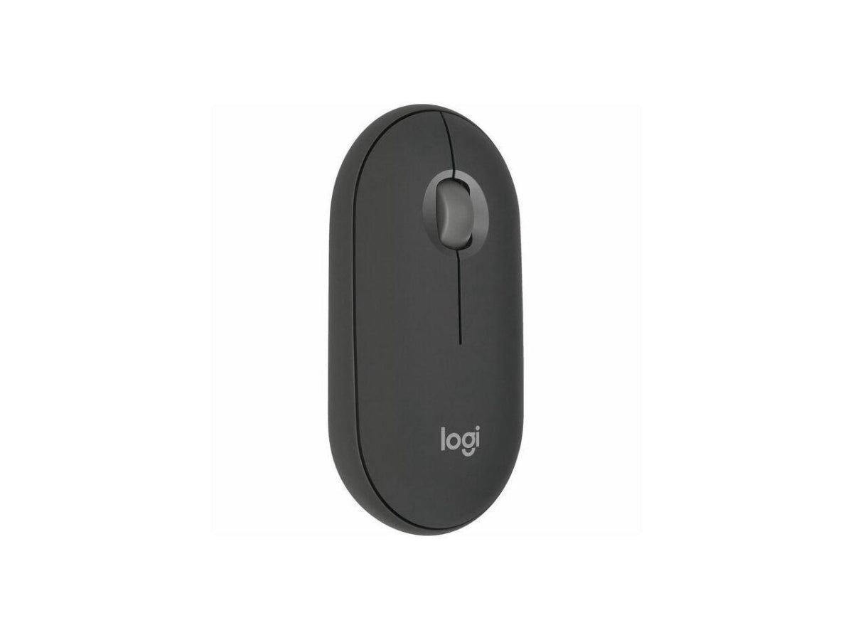 Logitech - Pebble Mouse 2 M350s Slim Lightweight Wireless Bluetooth Optical Silent Ambidextrous Mouse with Customizable Buttons - Wireless - Graphite