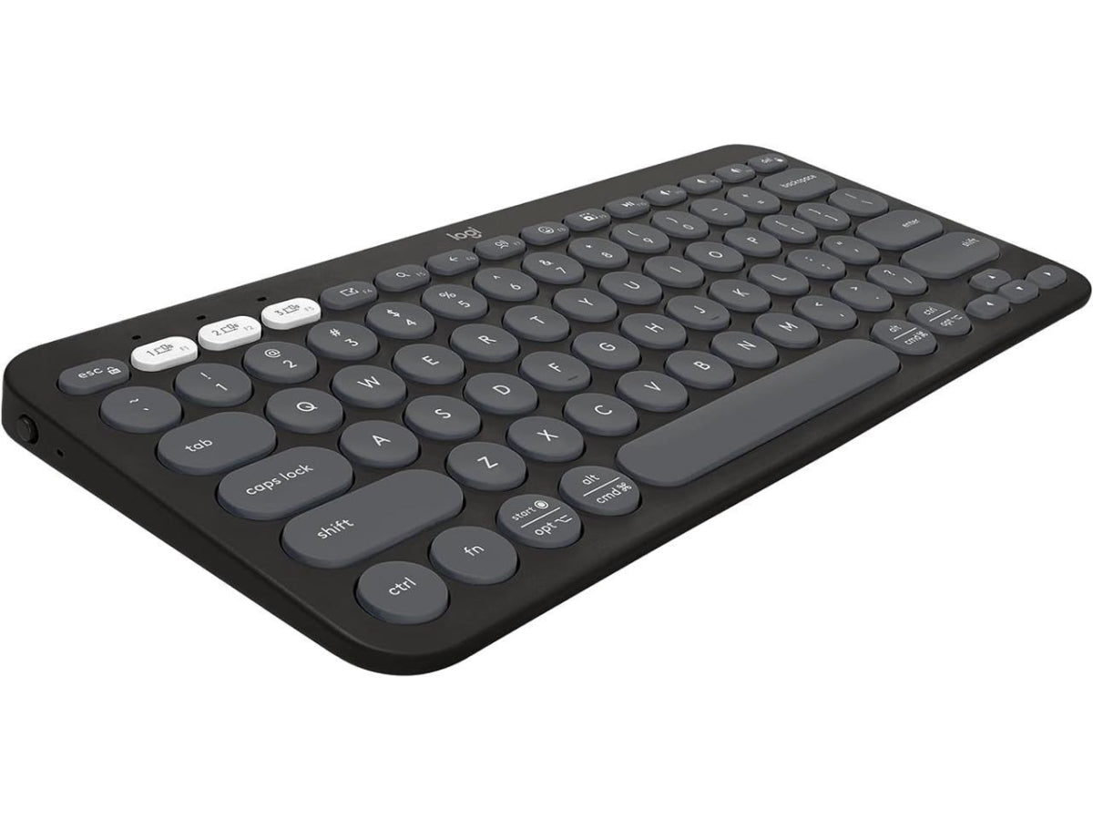 Logitech - Pebble Keys 2 Slim TKL Wireless Scissor Keyboard for Windows, macOS, iPadOS, Chrome - Graphite