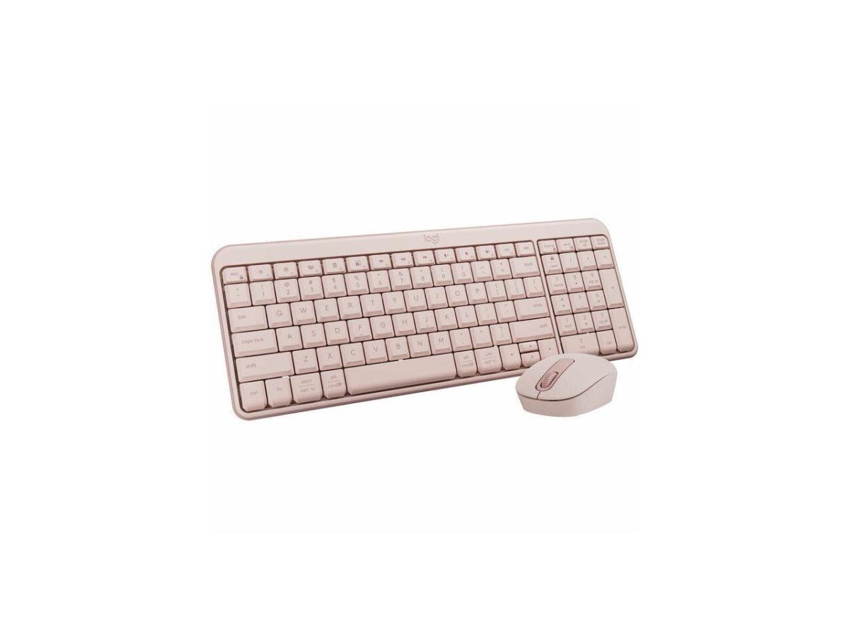 Logitech MK250 Bluetooth Wireless Mouse and Keyboard Combo: Fast & Easy Connectivity  Compact Wireless Keyboard  Ambidextrous Mouse (Graphite) - Wireless Bluetooth Keyboard - Rose - Wireless Blueto...