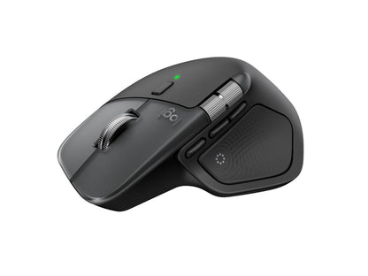 Logitech 910-007575 MX Master 4 Mac Wireless Bluetooth Mouse with Ultra-Fast Scrolling - Ergo - Haptic, Space Black
