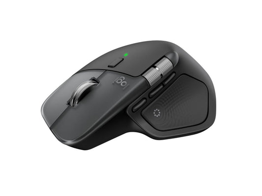 Logitech 910-007575 MX Master 4 Mac Wireless Bluetooth Mouse with Ultra-Fast Scrolling - Ergo - Haptic, Space Black