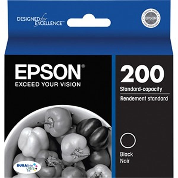 Epson T200120-S (200) DURABrite Ultra Ink  175 Page-Yield  Black