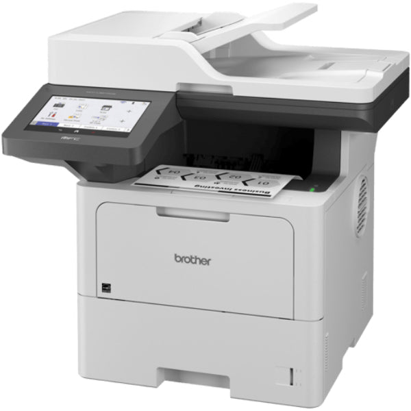 Brother - MFC-L6810DW Wireless Black-and-White All-in-One Laser Printer - White/Gray