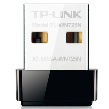 TP-LINK TL-WN725N Nano Wireless N150 Adapter  150Mbps  IEEE 802.11b/g/n  WEP  WPA / WPA2  Plug & Play in Windows 10 (32 bit & 64 bit)