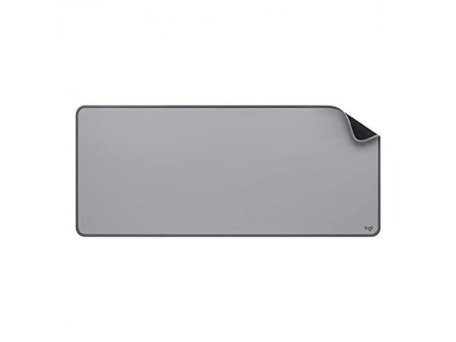 Logitech Desk Mat - Studio Series  Multifunctional Large Desk Pad  Extended Mouse Mat  Mid Gray