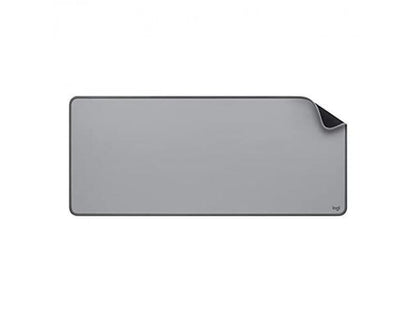 Logitech Desk Mat - Studio Series  Multifunctional Large Desk Pad  Extended Mouse Mat  Mid Gray