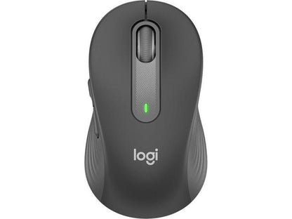 Logitech Signature M650 Wireless Mouse - For Small to Medium Sized Hands  2-Year Battery  Silent Clicks  Customizable Side Buttons  Bluetooth  Graphite