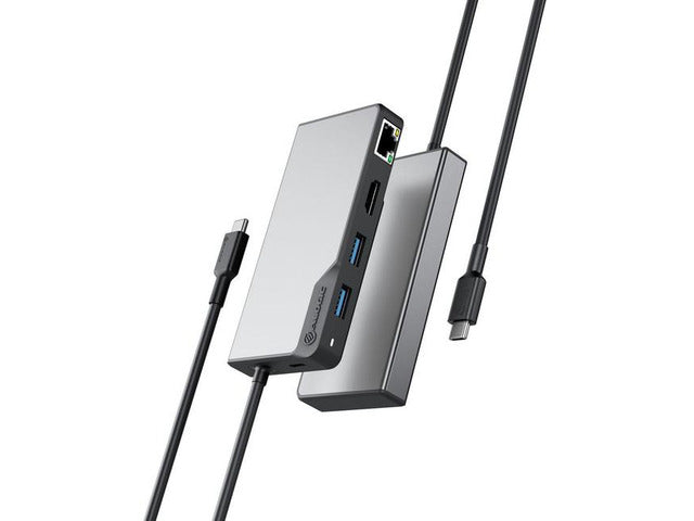 ALOGIC USB-C Fusion ALPHA 5-in-1 Hub - 1x HDMI 4K@60Hz, 2x USB-A (USB 3.0), 1x Gigabit Ethernet, 1x US - UCFUPRGEV2SGR