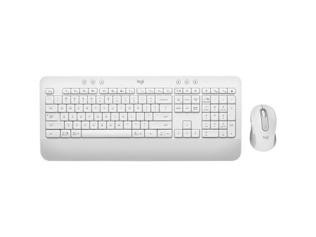 Logitech - Signature MK650 Combo for Business Full-size Wireless Keyboard and Mouse Bundle with Secure Logi Bolt Receiver - Off-White