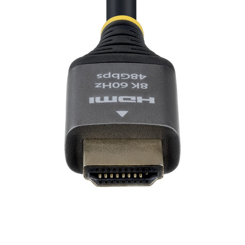 StarTech.com 3ft (91cm) Certified Ultra High Speed HDMI Cable, 8K 60Hz/4K 120Hz, HDMI 2.1 Cable with HDR10+ / eARC, 48Gbps, 8K HDMI Cord for Monitor/TV/Display, Flexible TPE Jacket